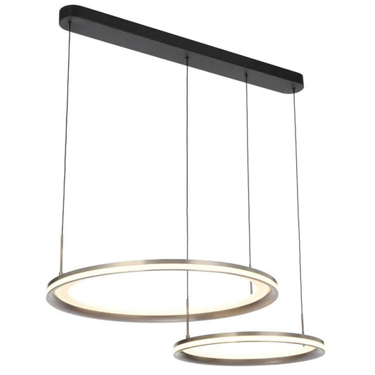 Telbix Fulcrum 2 Light Pendant- Grey - Mases LightingTelbix