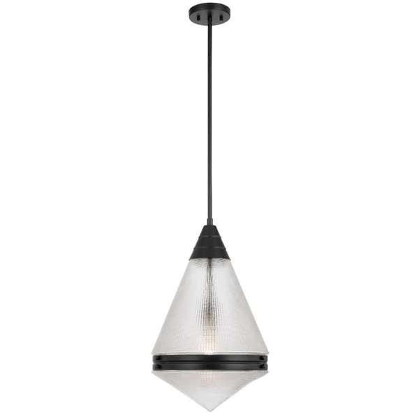 Telbix Harnon 1 Light Pendant in Nickel, Black and Antique Gold - Mases LightingTelbix