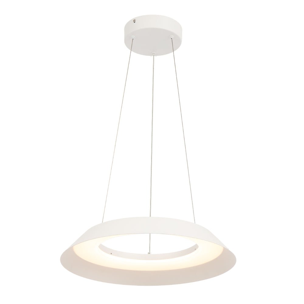 Telbix Hovin Pendant 43CM or 58CM Available in Black or White - Mases LightingTelbix