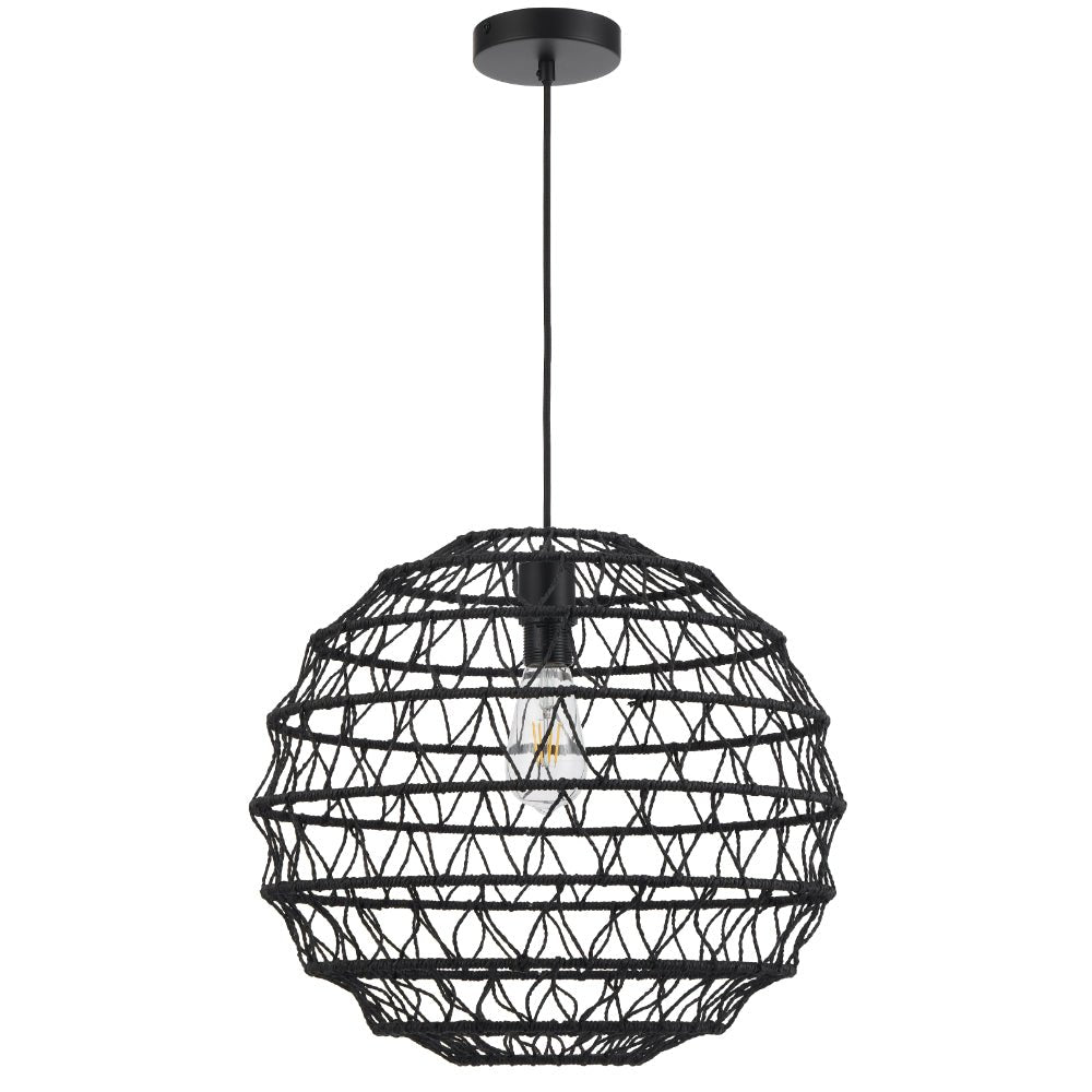 Telbix Ivalo 45 Pendant Light in Black or Natural Colors - Mases LightingTelbix
