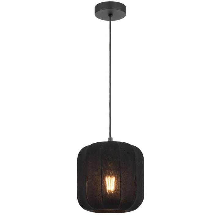 Telbix Jonsel 20 1 Light Pendant Black JONSEL PE20-BK