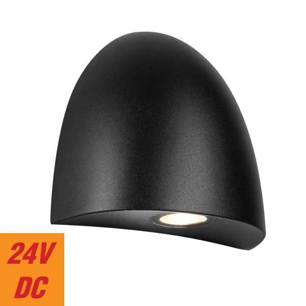 Telbix Jora Exterior Step Wall Light in Corten, Verde Green and Black