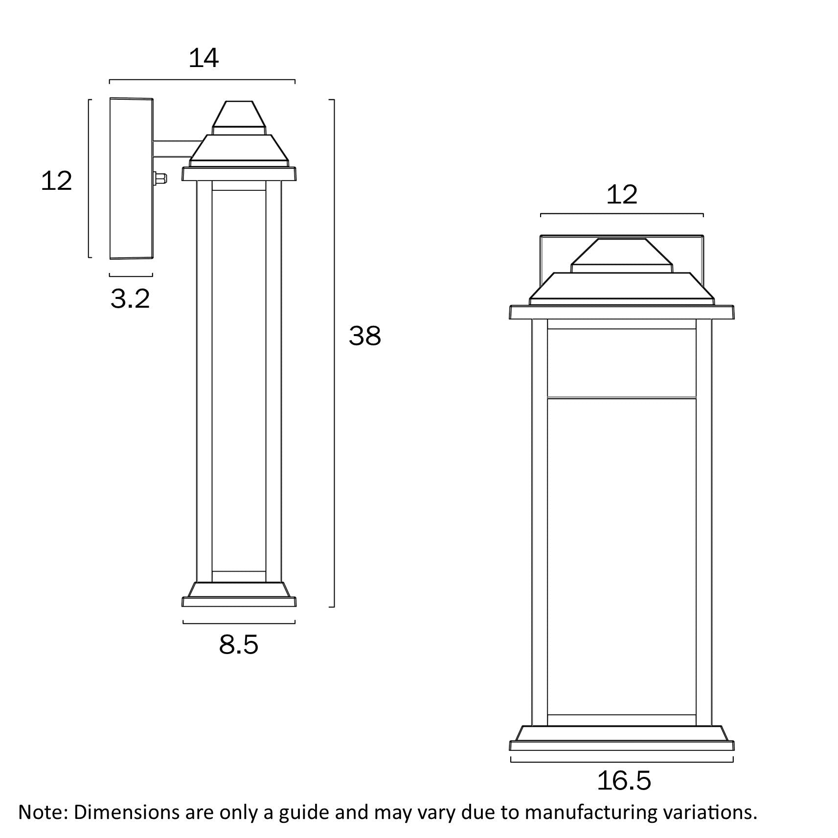 Telbix Jovaro 38 Exterior Wall Light - Mases LightingTelbix