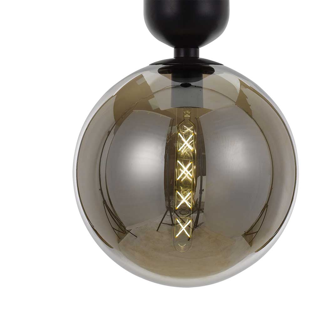 Telbix Kade 30 Pendant - Black Smoke