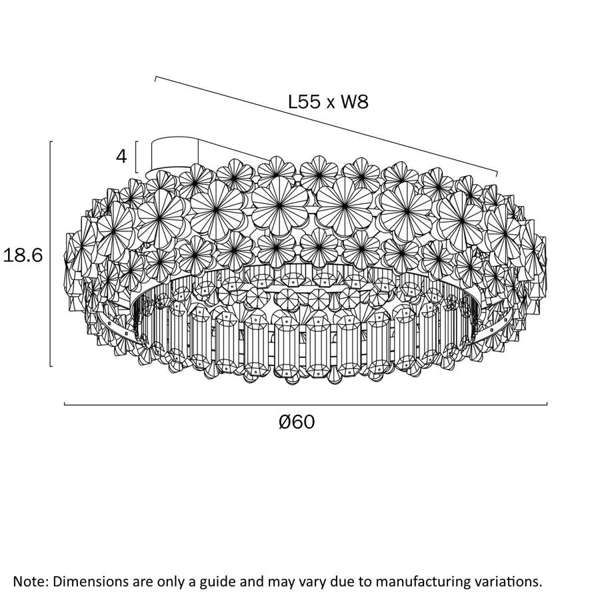 Telbix Landis Ctc60 Crystal Pendant - Mases LightingTelbix