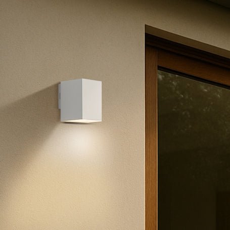 Telbix Lorsa 1 Light Exterior 9W LED Wall Light in Black or White - Mases LightingTelbix