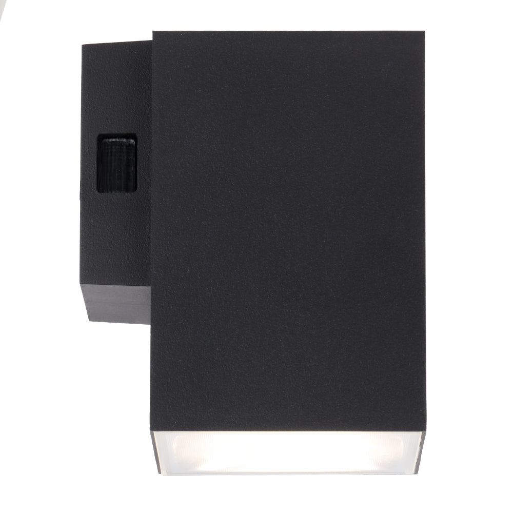 Telbix Lorsa 1 Light Exterior 9W LED Wall Light in Black or White - Mases LightingTelbix