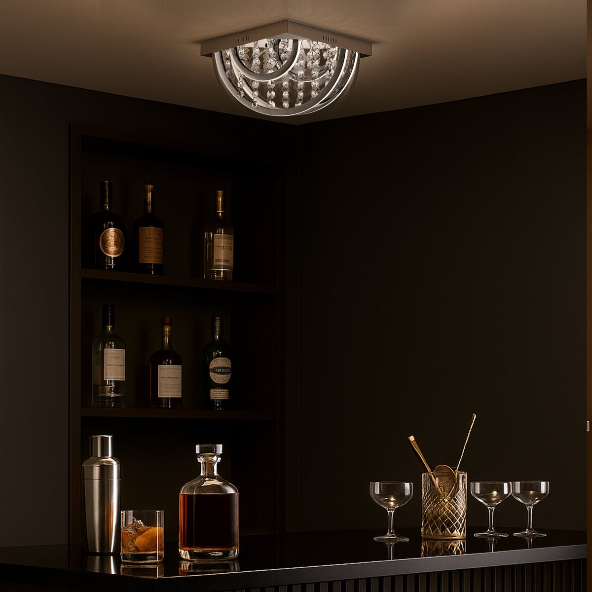 Telbix Luxia Square Close to Ceiling LED Light - Mases LightingTelbix