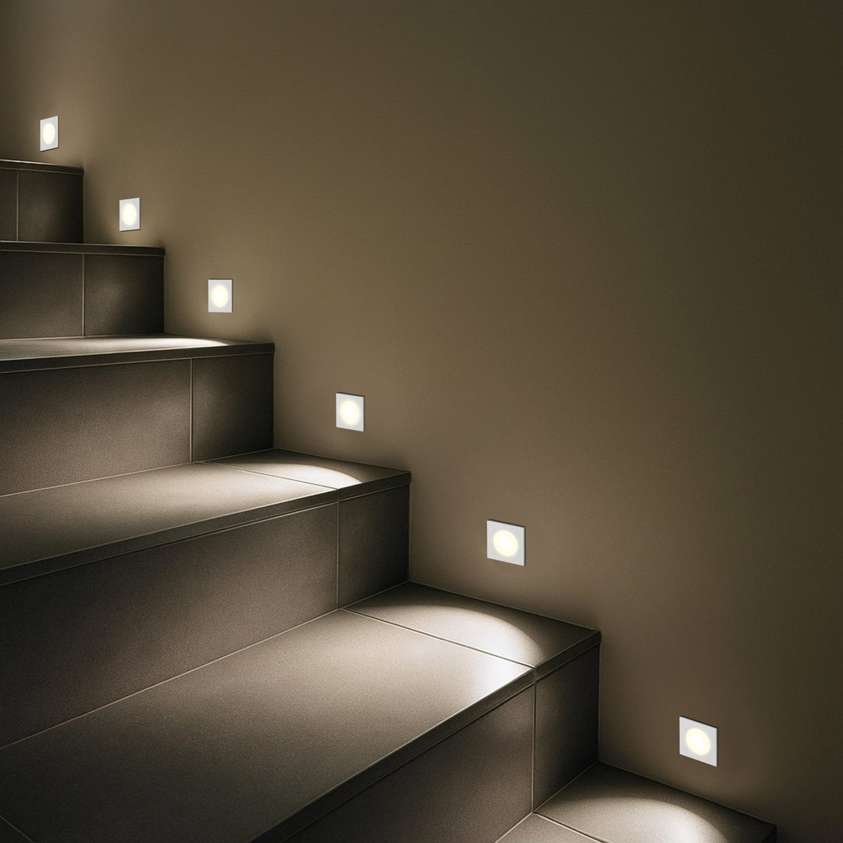 Telbix Maren 2W LED Square Steplight Multi - Colour / Tri - Colour - Mases LightingTelbix