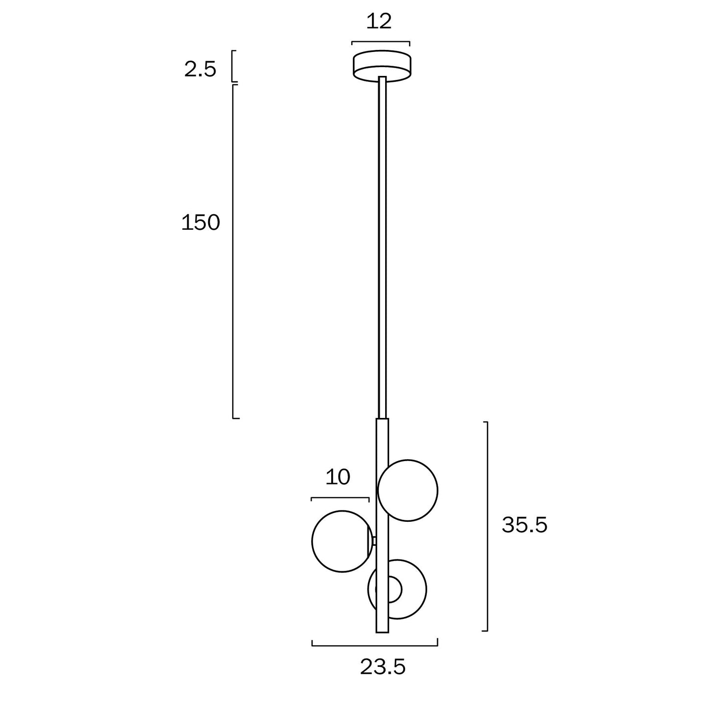 Telbix Moran 3 Light Pendant - Mases LightingTelbix