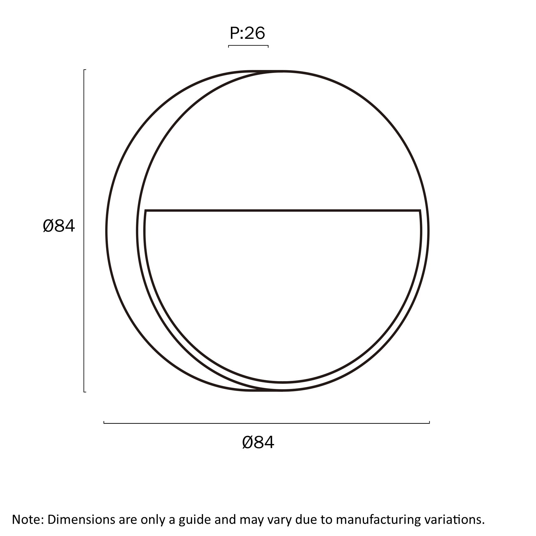 Telbix Musan Round and Square LED Step Wall Light in Black