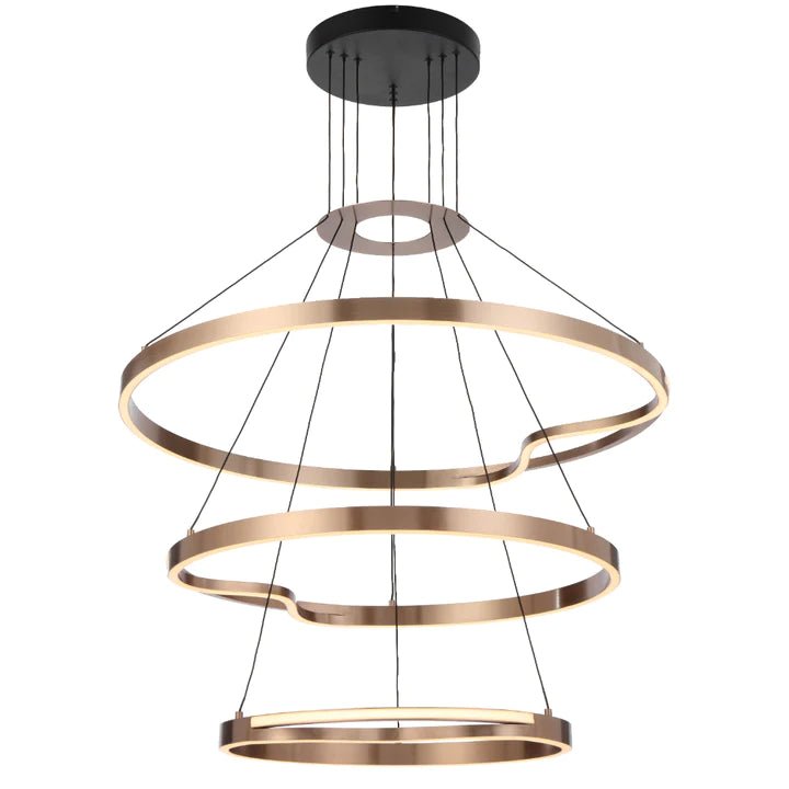 Telbix Ostrom 3 Tier Pendant- Gold - Mases LightingTelbix