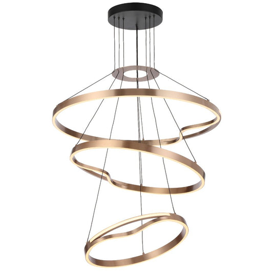 Telbix Ostrom 3 Tier Pendant- Gold - Mases LightingTelbix