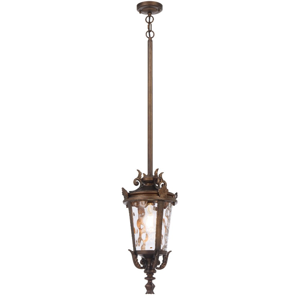 Telbix Pedral Outdoor Pendant Light in Bronze & Black | 18cm & 23cm - Mases LightingTelbix