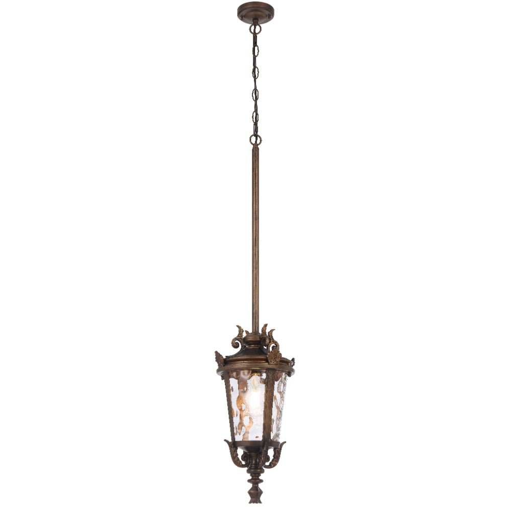 Telbix Pedral Outdoor Pendant Light in Bronze & Black | 18cm & 23cm - Mases LightingTelbix