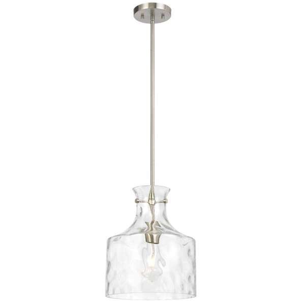 Telbix Perron 1 Light Pendant in Nickel, Black and Antique Gold - Mases LightingTelbix