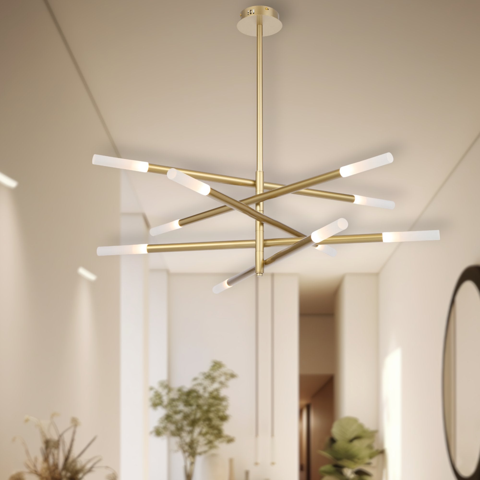 Telbix Pinta 10 Light LED Pendant Gold PINTA PE10-GD