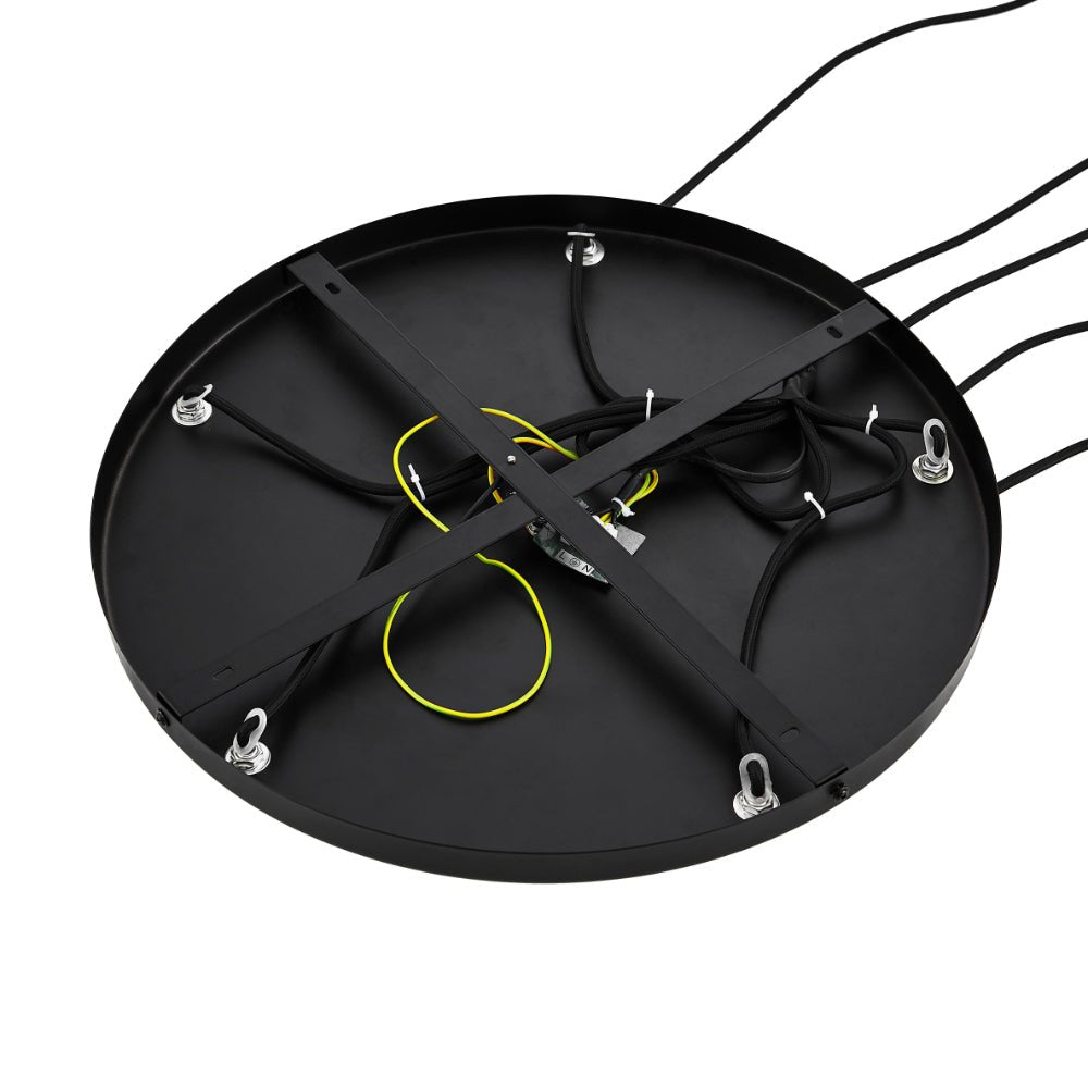 Telbix Quilo 5 Light Pendant- Black - Mases LightingTelbix