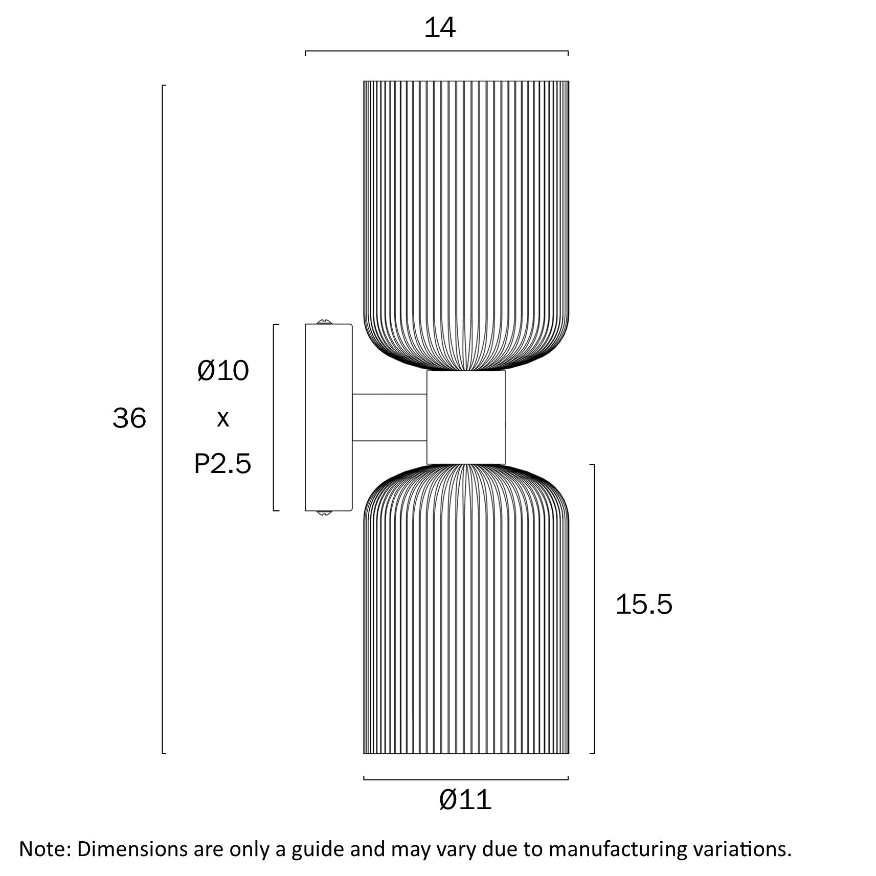 Telbix Riven 2 Light Wall Bracket Range