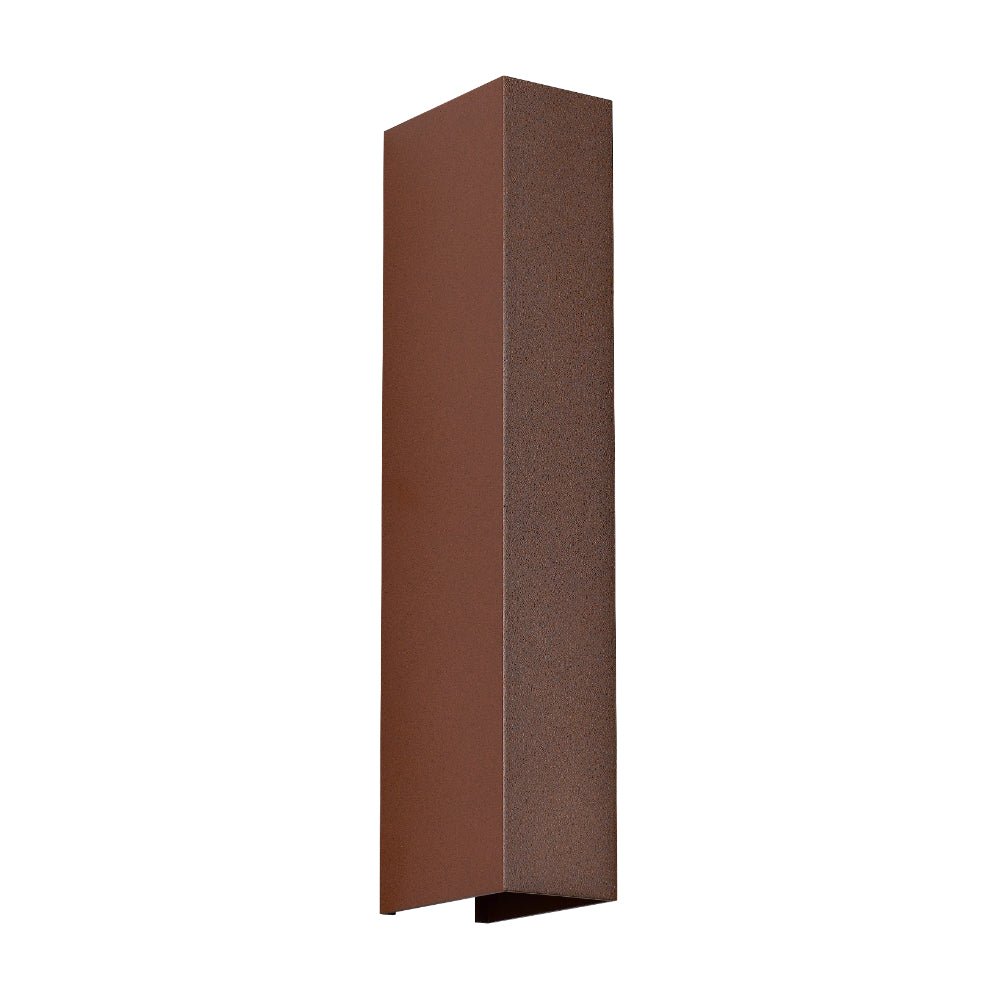 Telbix Ryland Exterior LED Up / Down Wall Light in Brass, Black and Rust