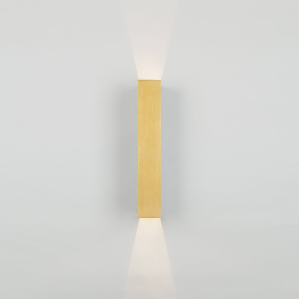 Telbix Ryland Exterior LED Up / Down Wall Light in Brass, Black and Rust