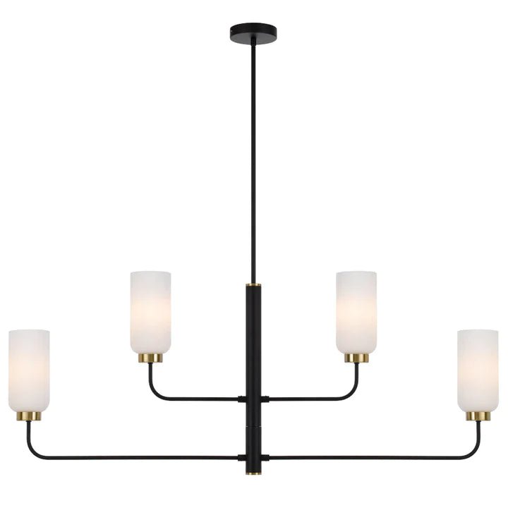 Telbix Sebring 4 Lights Long Pendant - Black Opal Matt - Mases LightingTelbix