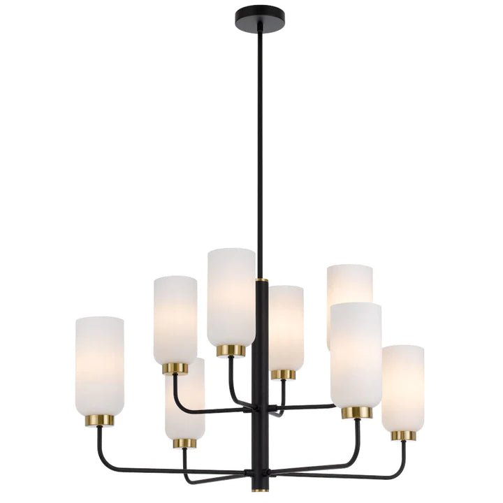 Telbix Sebring 8 Lights Pendant - Black Opal Matt - Mases LightingTelbix