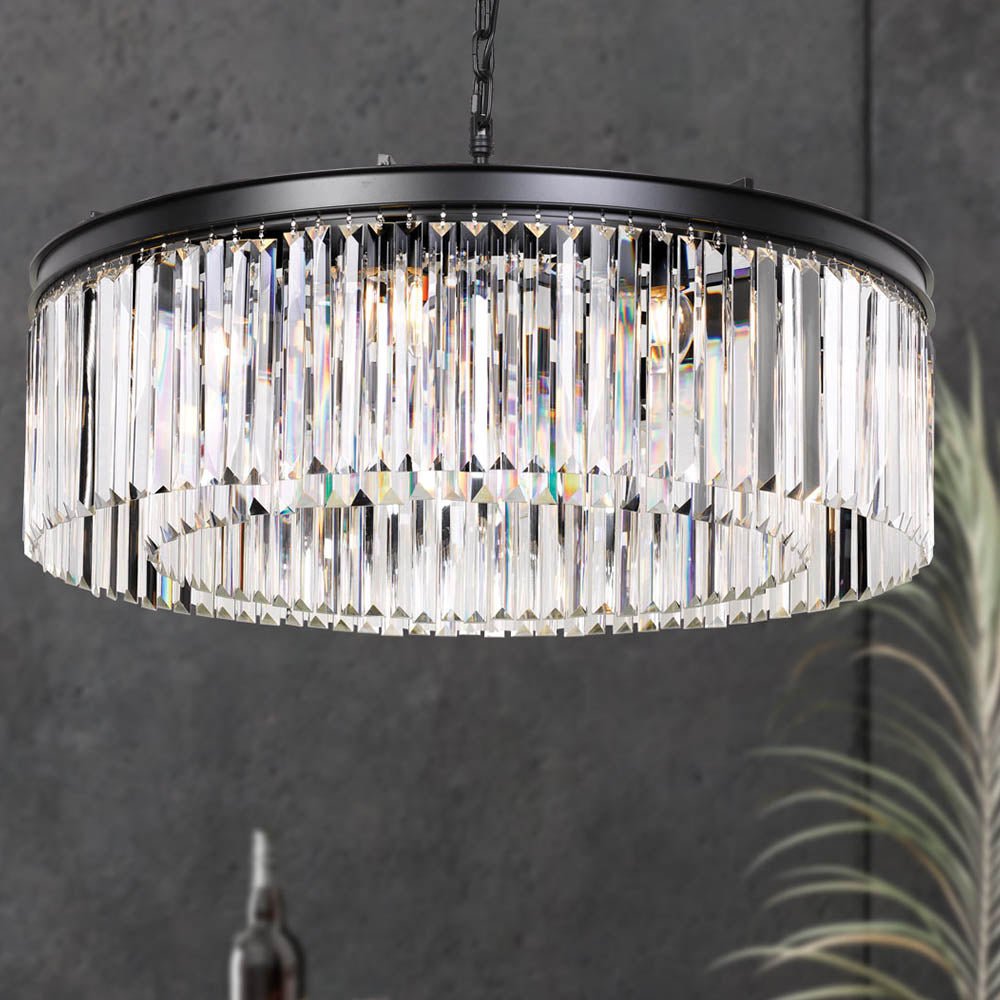 Telbix Serene 8 Lights Pendant - Black - Mases LightingTelbix