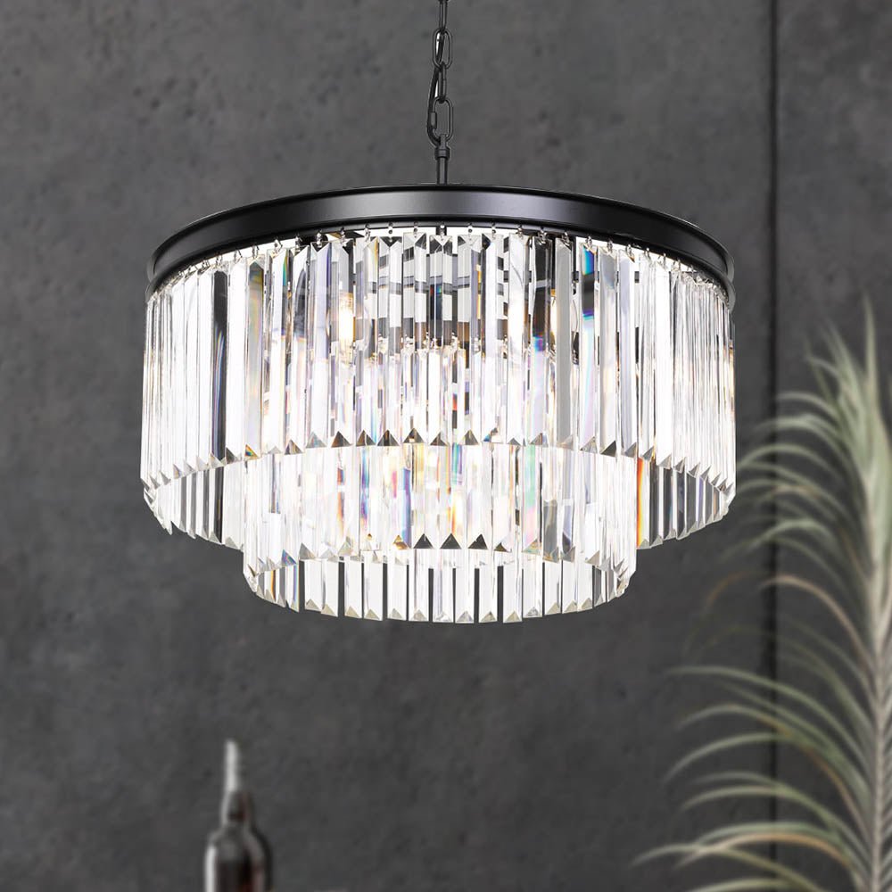 Telbix Serene 9 Lights Pendant - Black - Mases LightingTelbix
