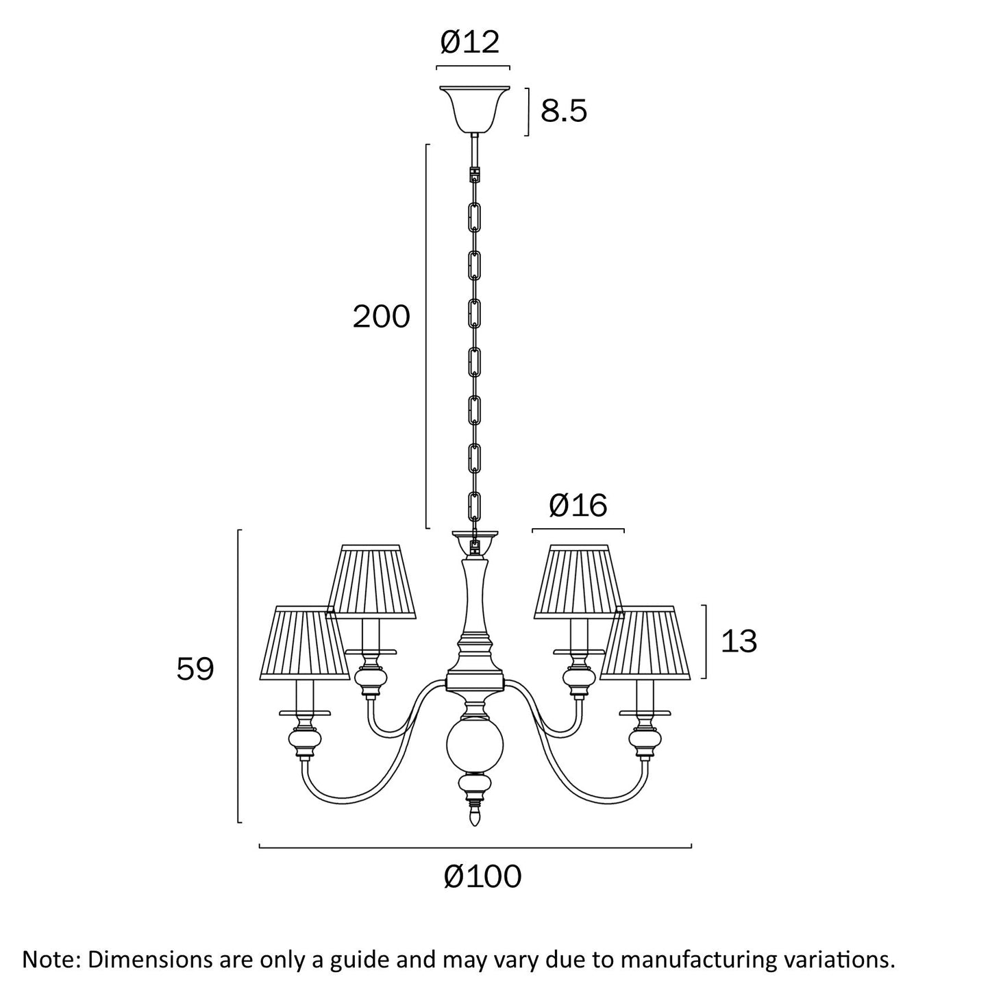 Telbix Siedel 15 Light Pendant With Shades Copper SIEDEL PE15SH - CP - Mases LightingTelbix