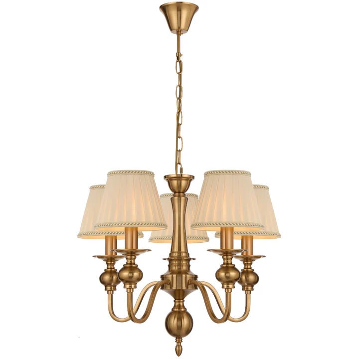 Telbix Siedel 5 Light Pendant With Shades Copper SIEDEL PE05SH - CP - Mases LightingTelbix