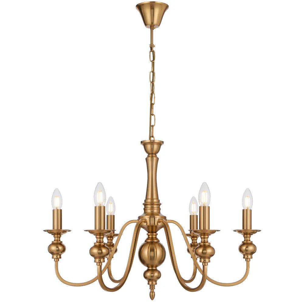 Telbix Siedel 6 Light Pendant Copper SIEDEL PE06-CP