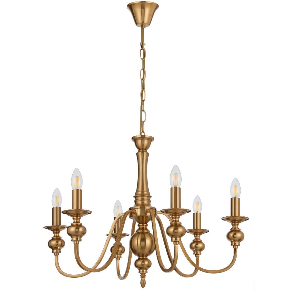 Telbix Siedel 6 Light Pendant Copper SIEDEL PE06-CP