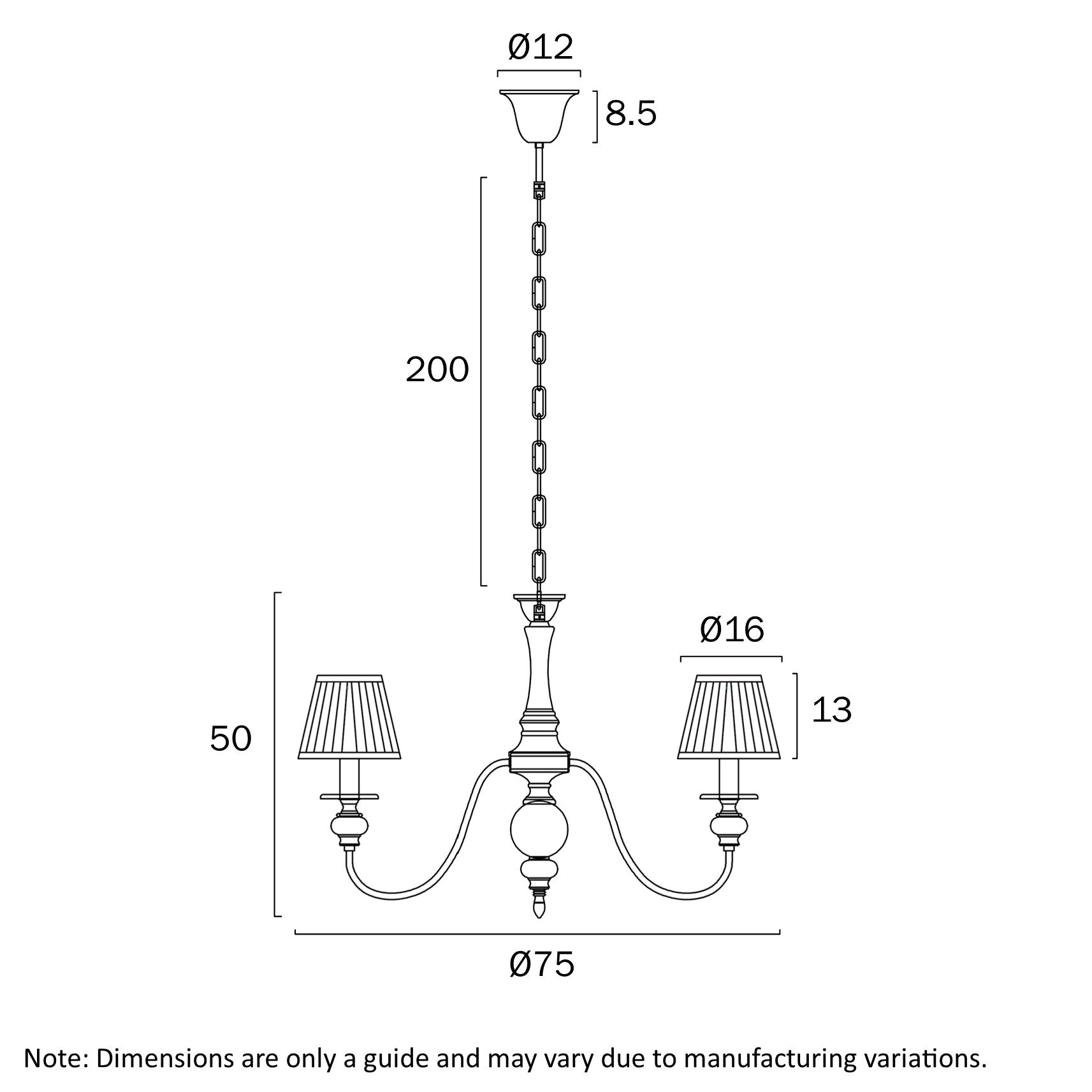 Telbix Siedel 6 Light Pendant With Shades Copper SIEDEL PE06SH-CP