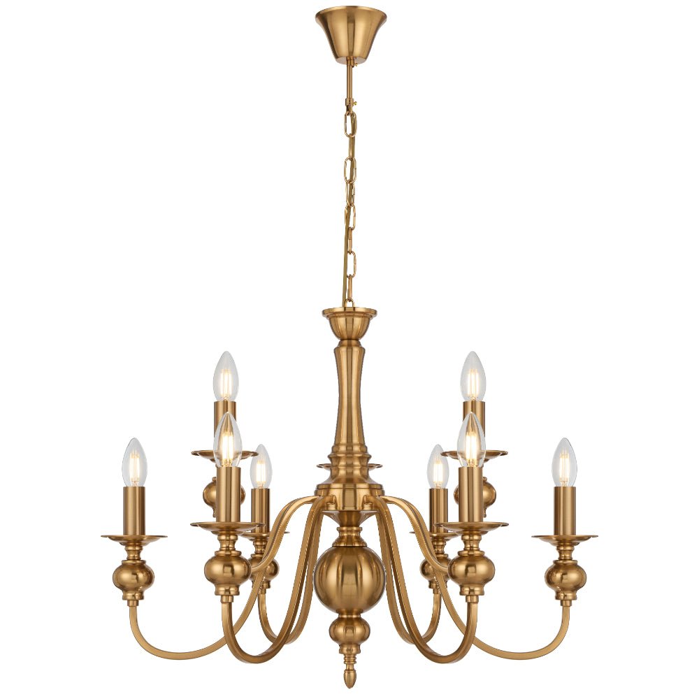 Telbix Siedel 8 Light Pendant Copper SIEDEL PE08 - CP - Mases LightingMases Lighting