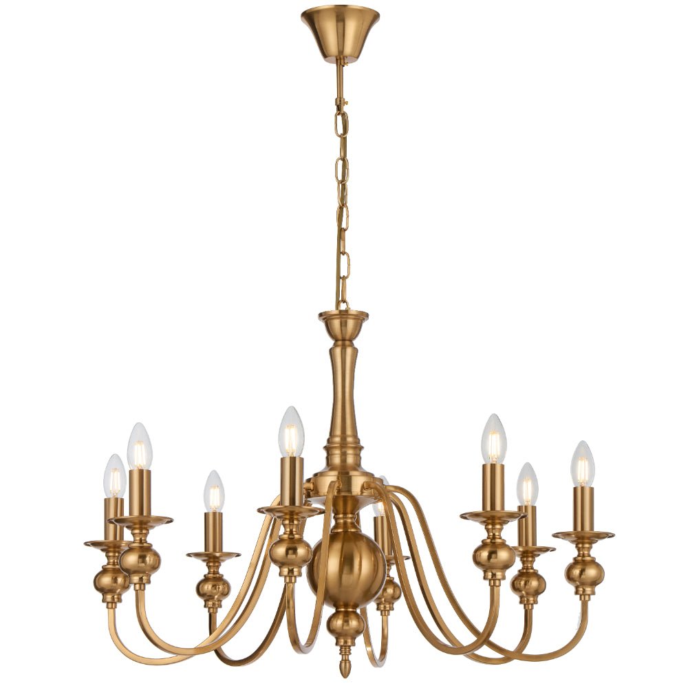 Telbix Siedel 8 Light Pendant Copper SIEDEL PE08 - CP - Mases LightingMases Lighting