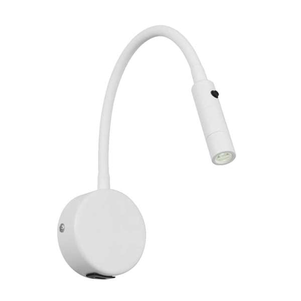 Telbix Solio LED Interior Wall Light with Flexible Arm and Head in Black, Nickel, White & Antique Brass - Mases LightingTelbix