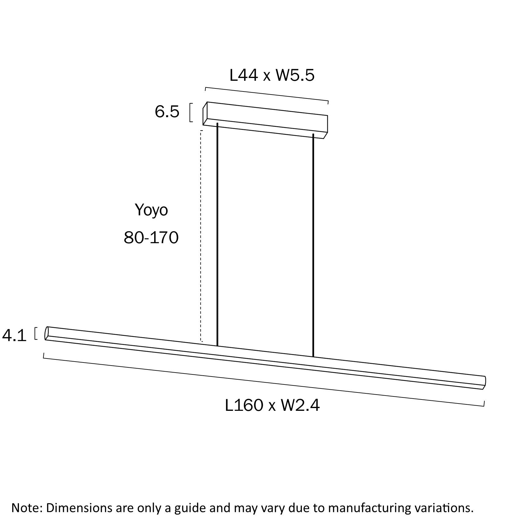 Telbix Torben 160 Linear Pendant - Mases LightingTelbix