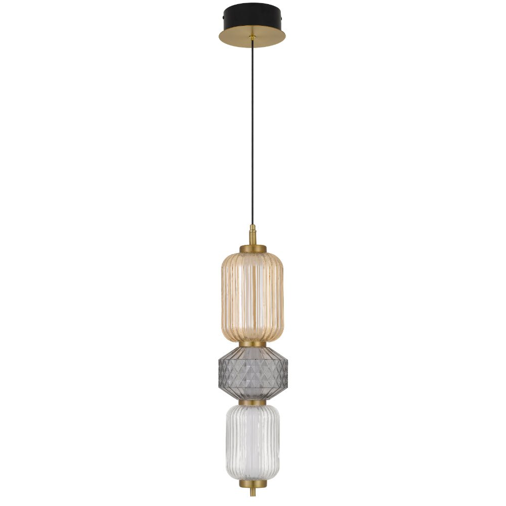 Telbix Torso 3 Light LED Pendant Brass TORSO PE3-BRS