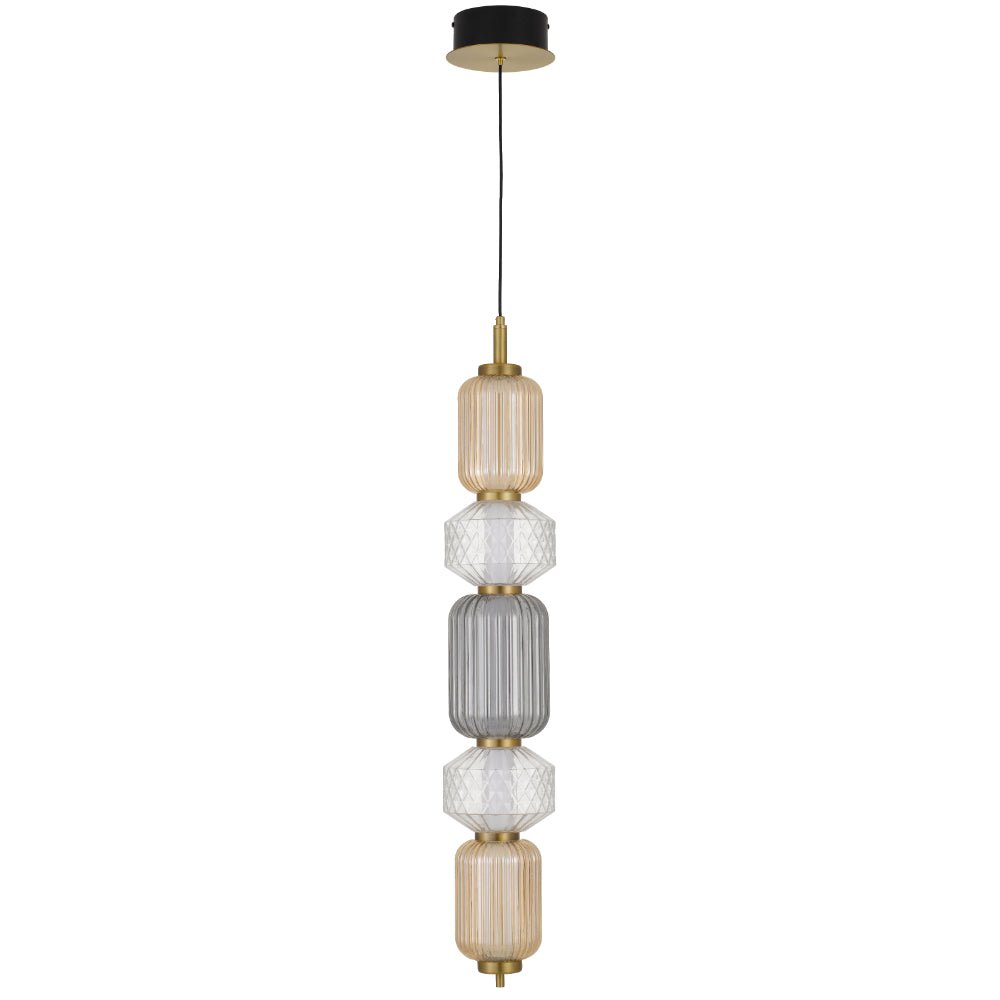 Telbix Torso 5 Light LED Pendant Brass TORSO PE5-BRS