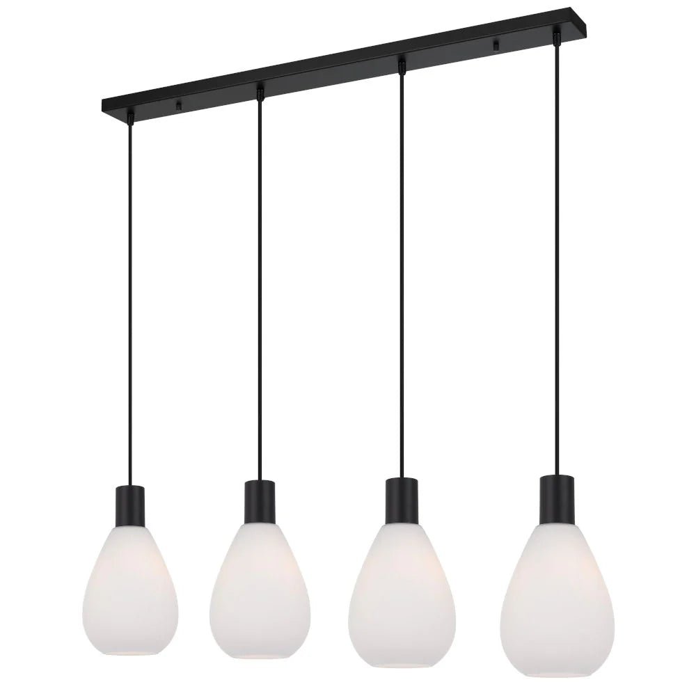 Telbix Tresor 4 Lights Pendant - Black Opal Matt - Mases LightingTelbix