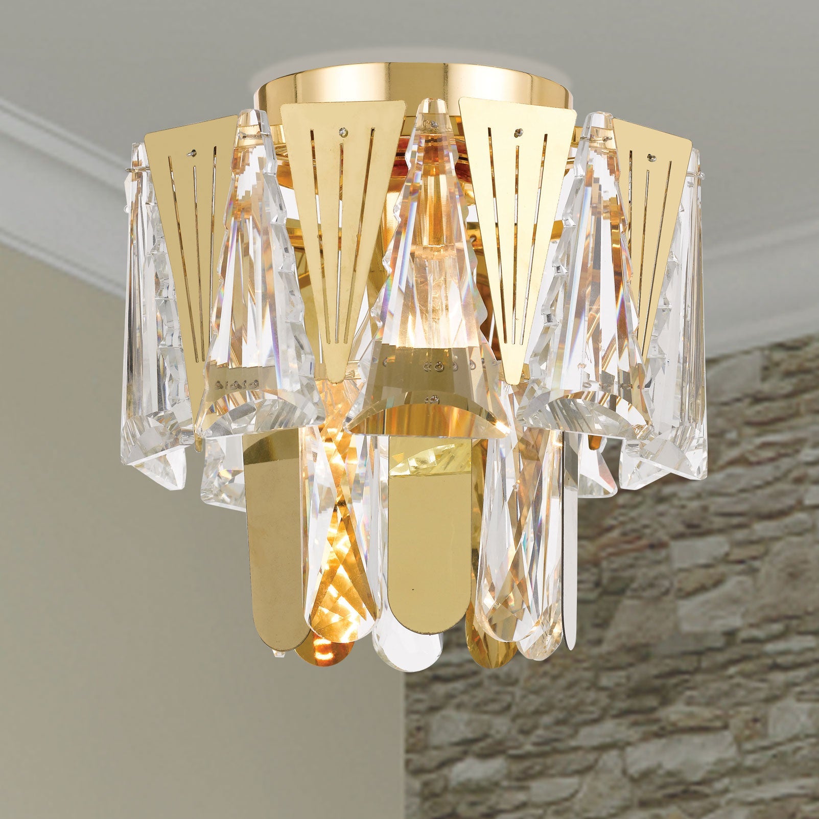 Telbix Valerie 22cm Batten Fix Chrome/Gold