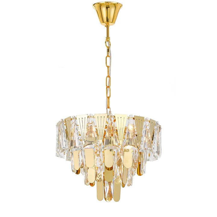 Telbix Valerie 40cm Pendant Chrome/Gold