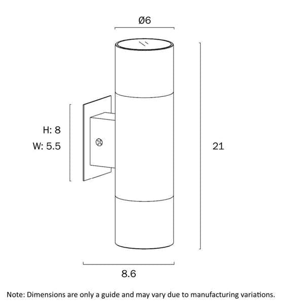 Telbix Walsh Exterior Wall Light - Mases LightingMases Lighting