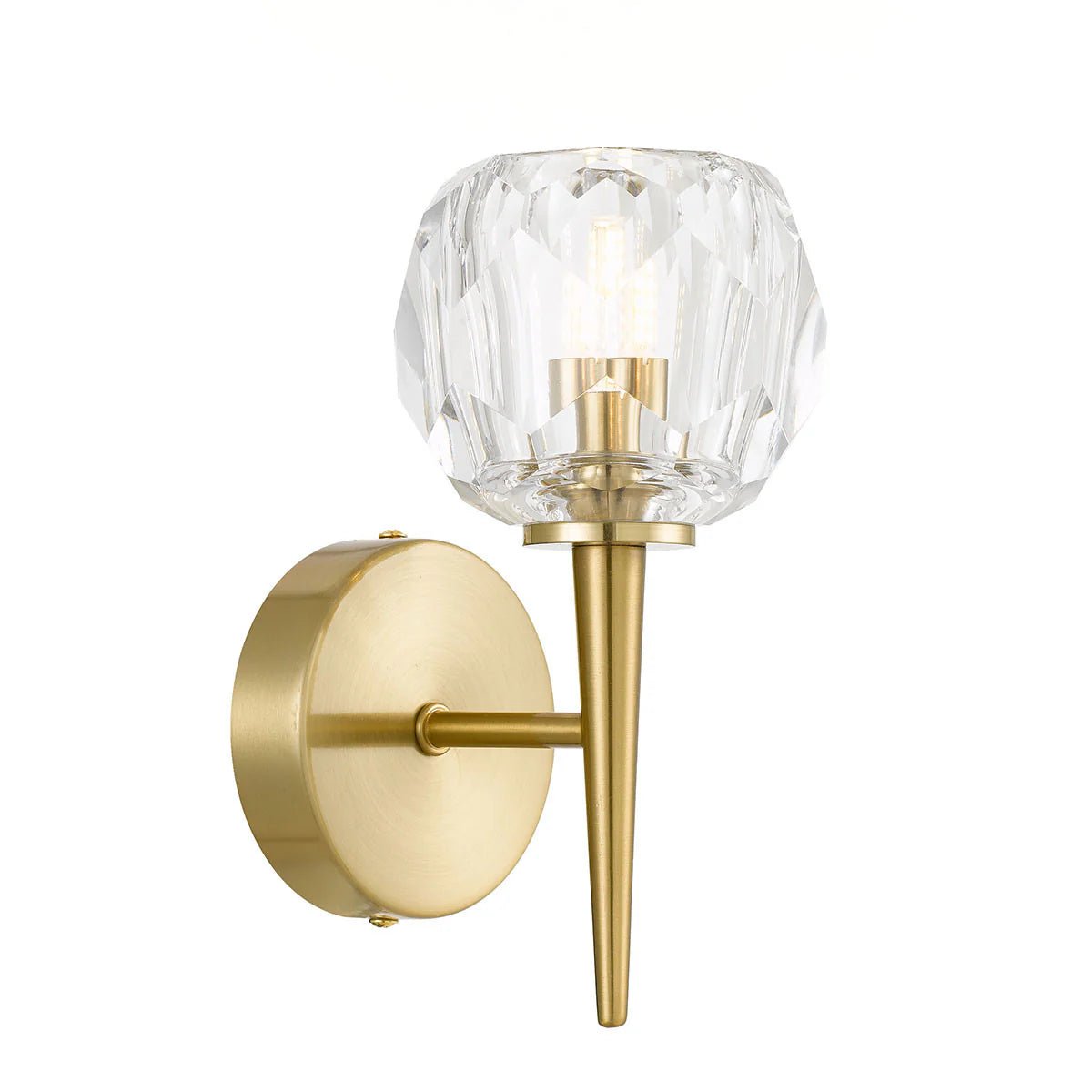 Telbix Zaha 1 Wall Light Antique Gold/Chrome - Mases LightingTelbix