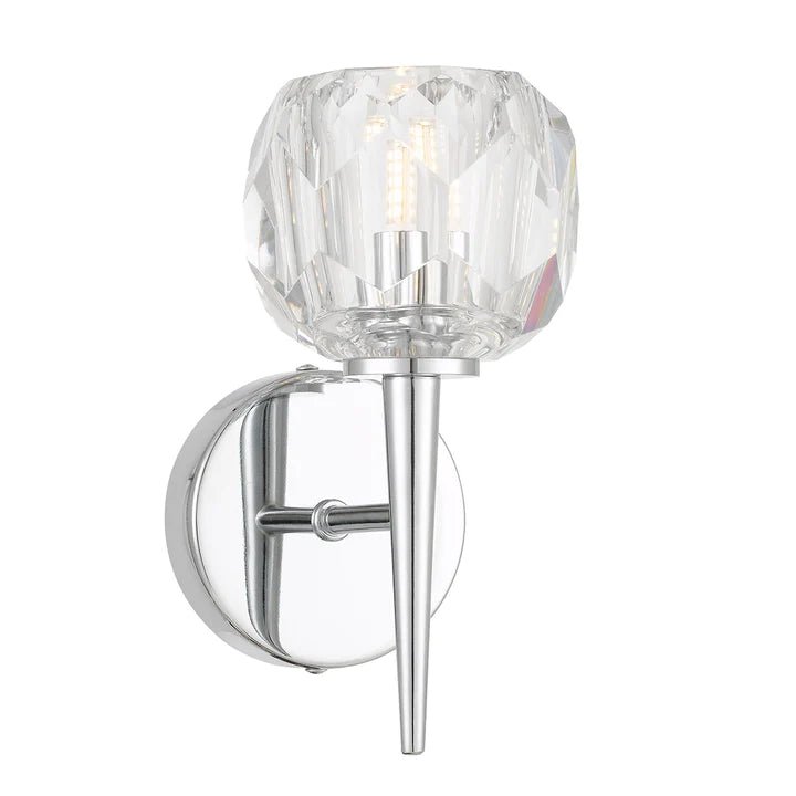 Telbix Zaha 1 Wall Light Antique Gold/Chrome