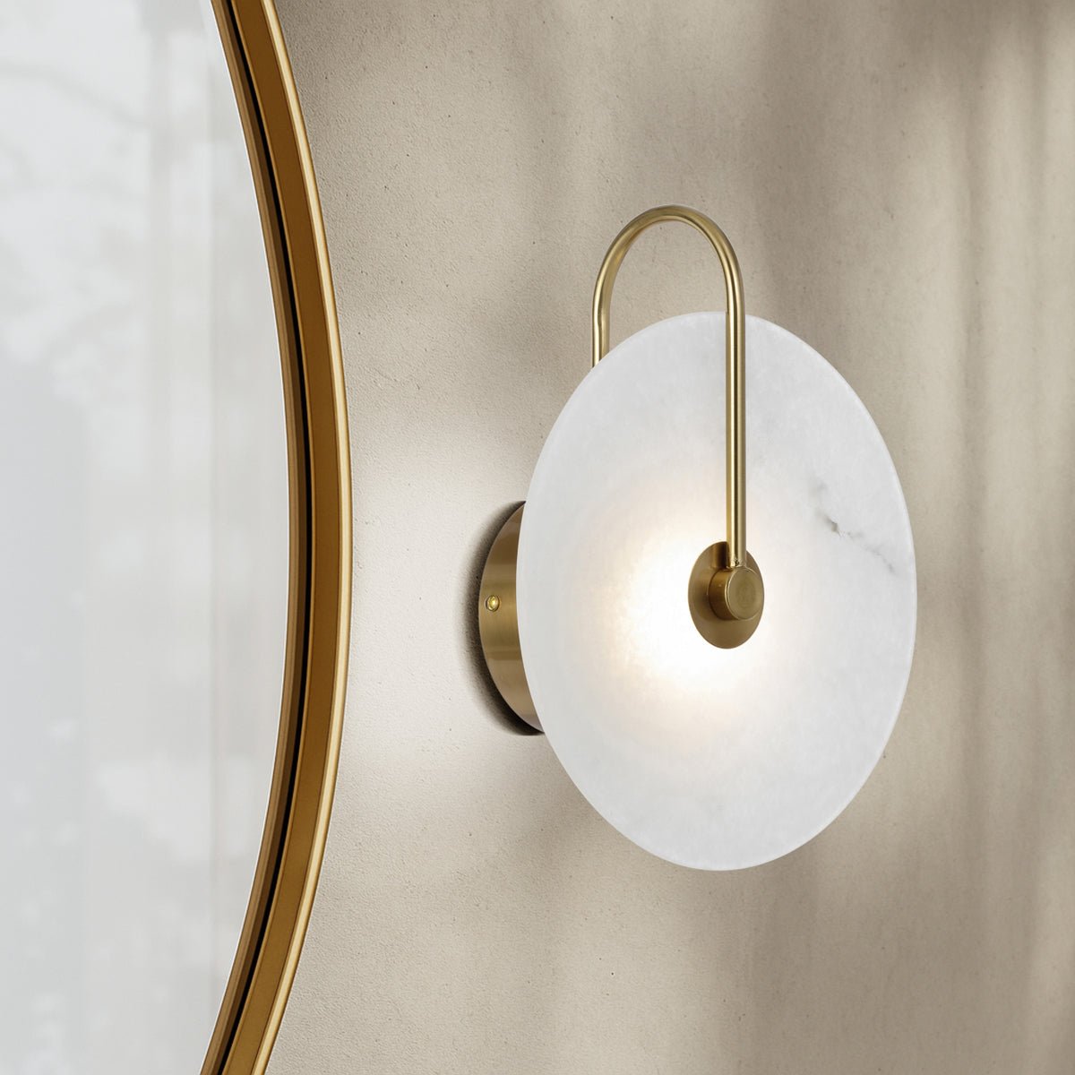 Telbix Zonder LED Wall Light Available in Black or Antique Gold