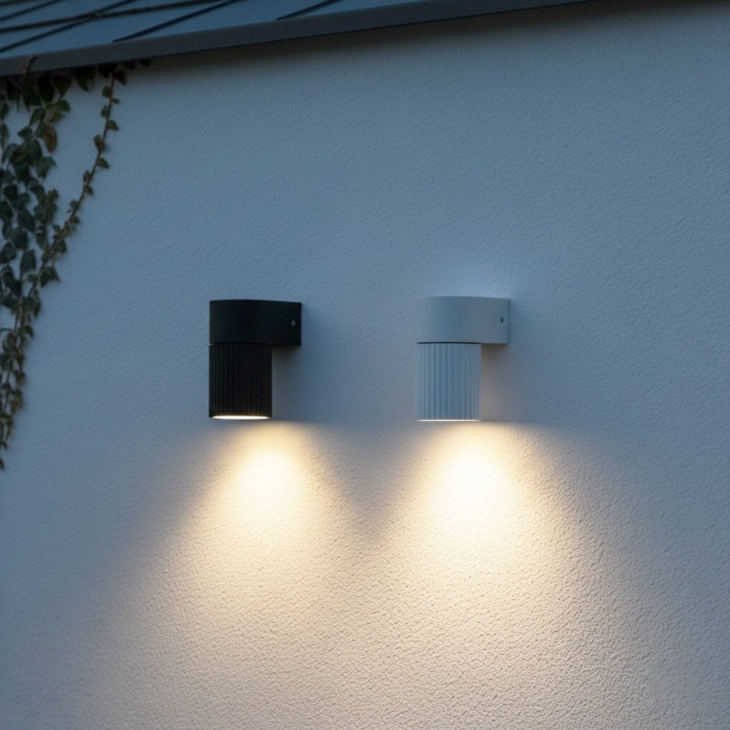Torsten Mini Outdoor Wall Light in White or Black | Lighting Creations - Mases LightingLighting Creations