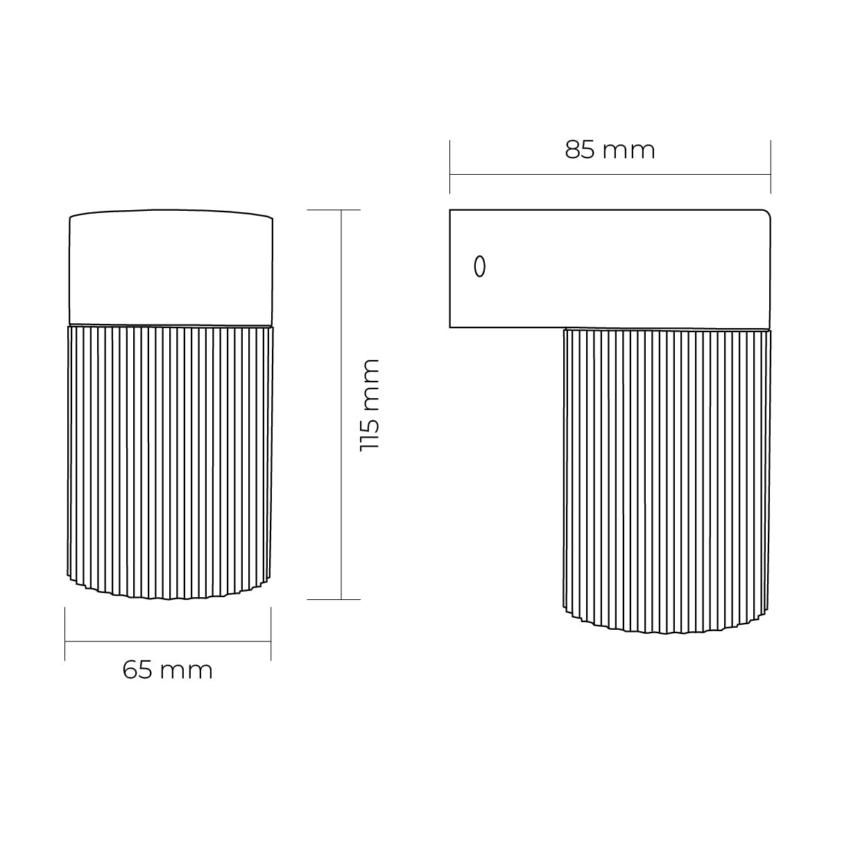Torsten Mini Outdoor Wall Light in White or Black | Lighting Creations - Mases LightingLighting Creations