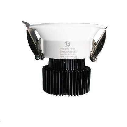 Vega 70mm 10W Architectural Low Glare Downlight Tri - Colour CRI 97+ - Mases LightingLighting Creations